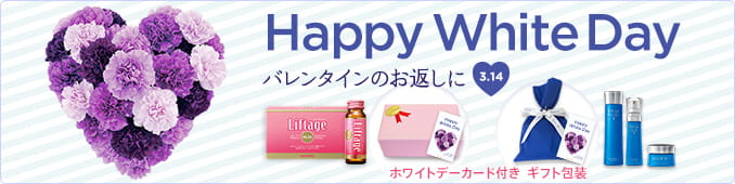Happy White Day バレンタインのお返しに ホワイトデーギフト用包装・カード付き
