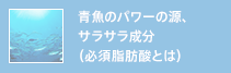 青魚のパワーの源、サラサラ成分（必須脂肪酸とは）