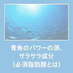 青魚のパワーの源、サラサラ成分（必須脂肪酸とは）