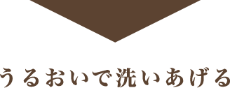 うるおいで洗いあげる