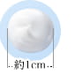 約1cmのイメージ