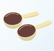 大さじ約1～2杯が目安とされています。