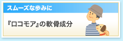 スムーズな歩みに。『ロコモア』の軟骨成分