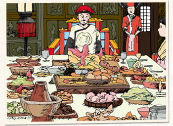 王侯貴族たちによって数日間、料理を食べつくす宴が続いたという満漢全席。