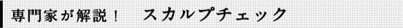 専門家が解説！スカルプチェック