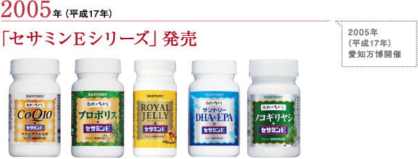 2005年（平成17年） 
「セサミンEシリーズ」発売
