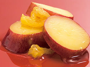 さつま芋のみかん煮。