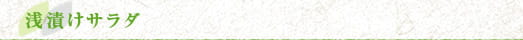 浅漬けサラダ