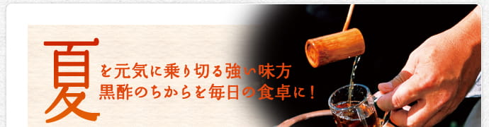 夏を元気に乗り切る強い味方　黒酢のちからを毎日の食卓に！