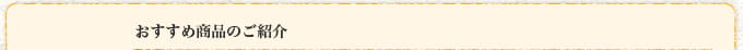 おすすめ商品のご紹介