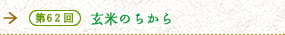 第62回　玄米のちから