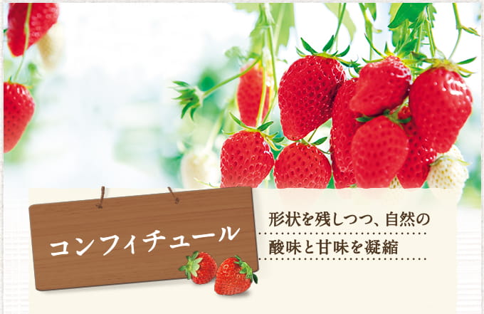 コンフィチュール　形状を残しつつ、自然の酸味と甘味を凝縮