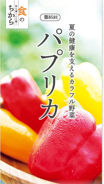 食のちから 第85回 夏の健康を支えるカラフル野菜 パプリカ