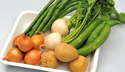 付け合わせの野菜の写真。