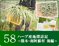 58 ハーブ産地探訪記－熊本・南阿蘇村 後編－