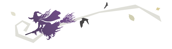 魔女の乗り物と言えば”ほうき”ですが、欧米ではハーブの束に乗る姿が描かれているとか。