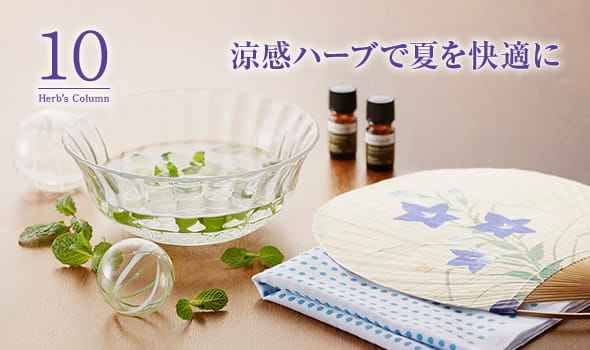 10　涼感ハーブで夏を快適に