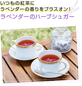 いつもの紅茶にラベンダーの香りをプラスオン！ラベンダーのハーブシュガー