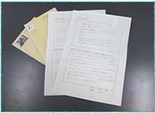 「講演後に届いたお手紙」