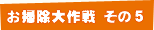 お掃除大作戦 その5