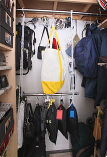 ぶら下げ収納の写真