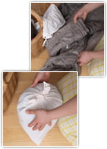 ダウンジャケットの収納写真