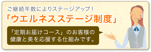 ｢ウエルネスステージ制度｣が始まりました。
